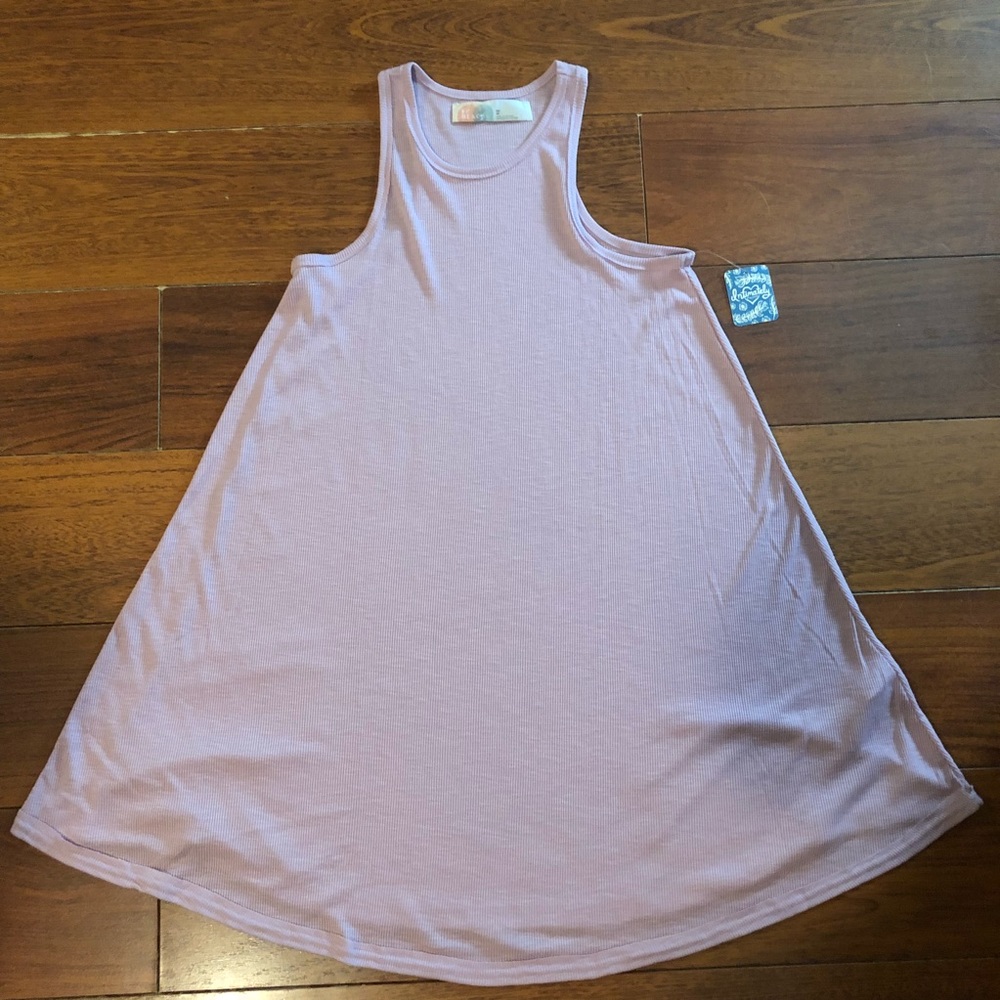 Free People Lavender Ribbed Dress